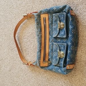 Louis Vuitton denim bag.